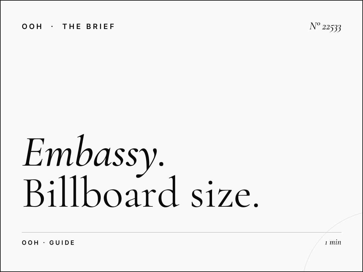 EU Embassy Static Billboard Format: Billboard Size Guide