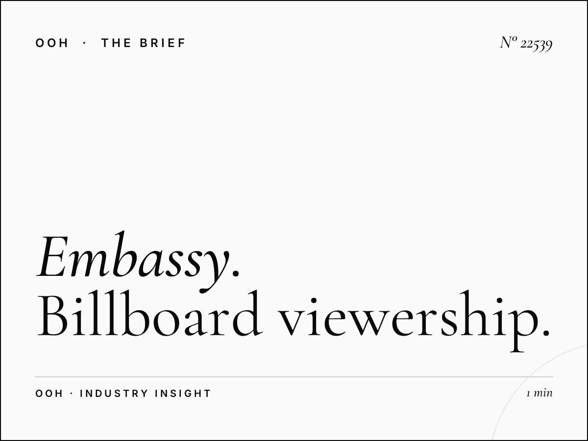 EU Embassy Static Billboard Traffic: Billboard Viewership