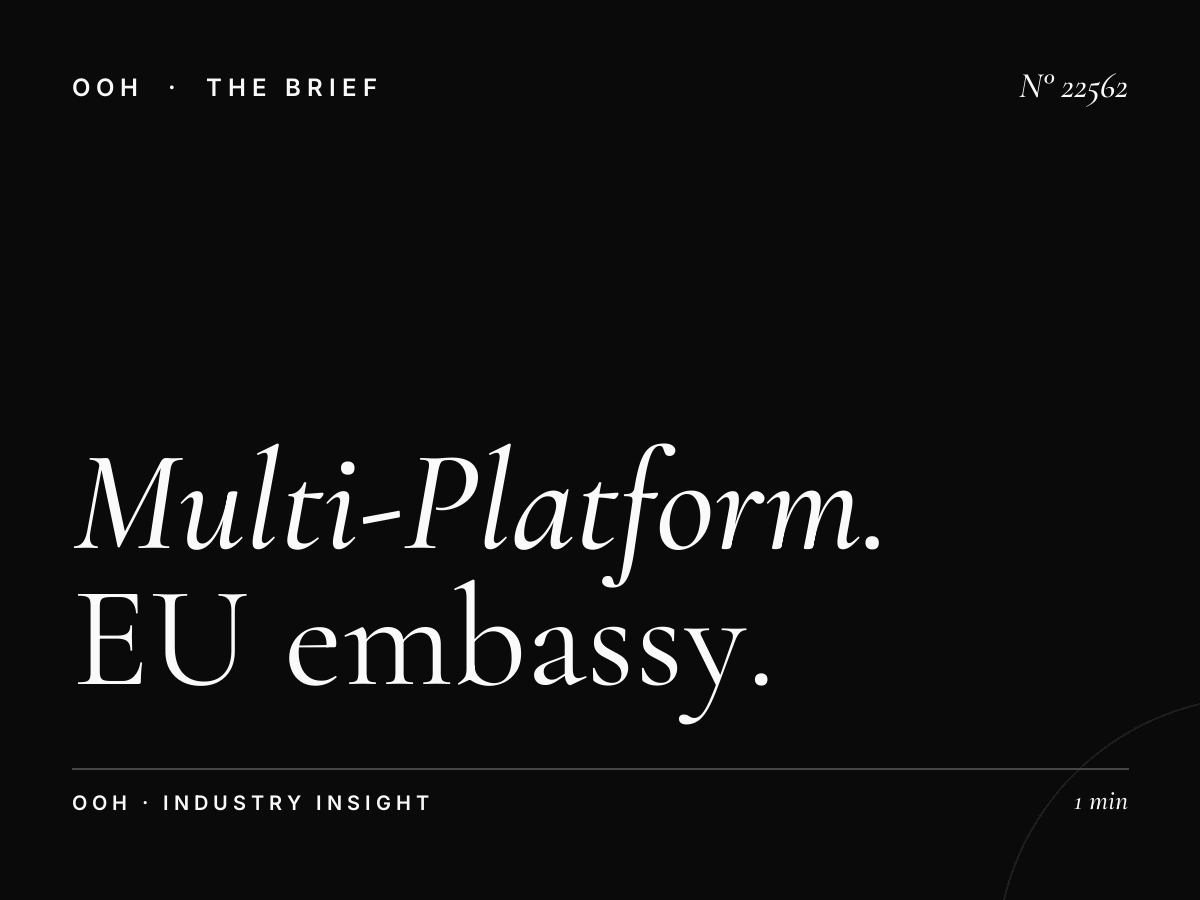 Multi-Platform Beirut: EU Embassy Billboard Campaign