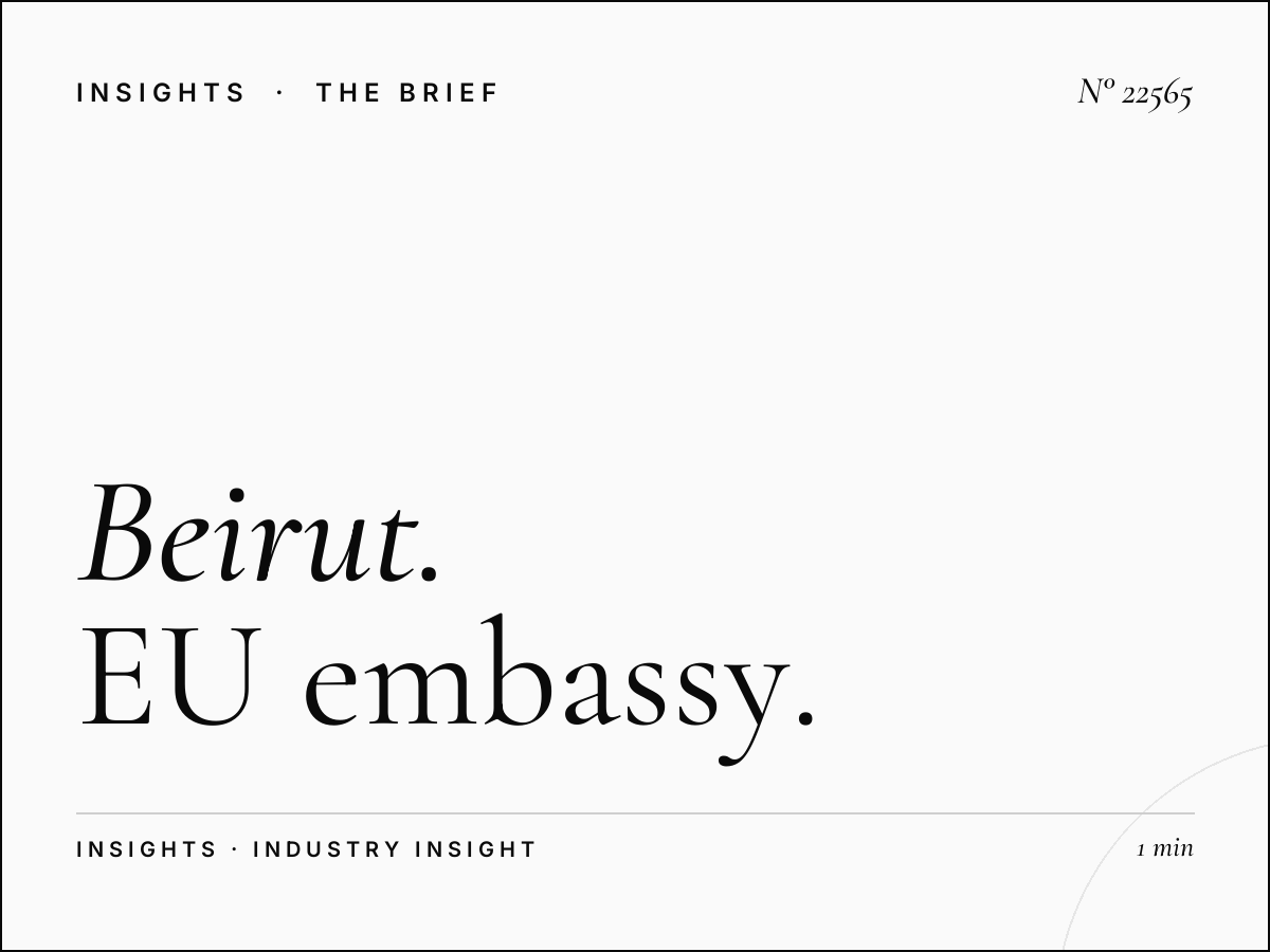 Beirut Diplomatic Branding: EU Embassy Awareness