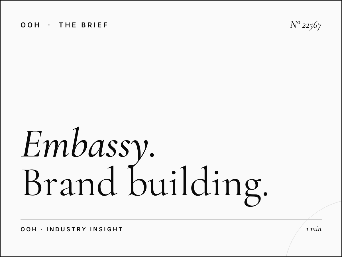 EU Embassy Static Billboard Branding: Brand Building
