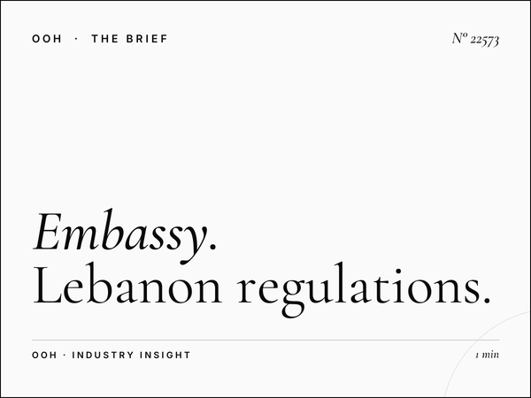 EU Embassy Static Billboard Permits: Lebanon Regulations