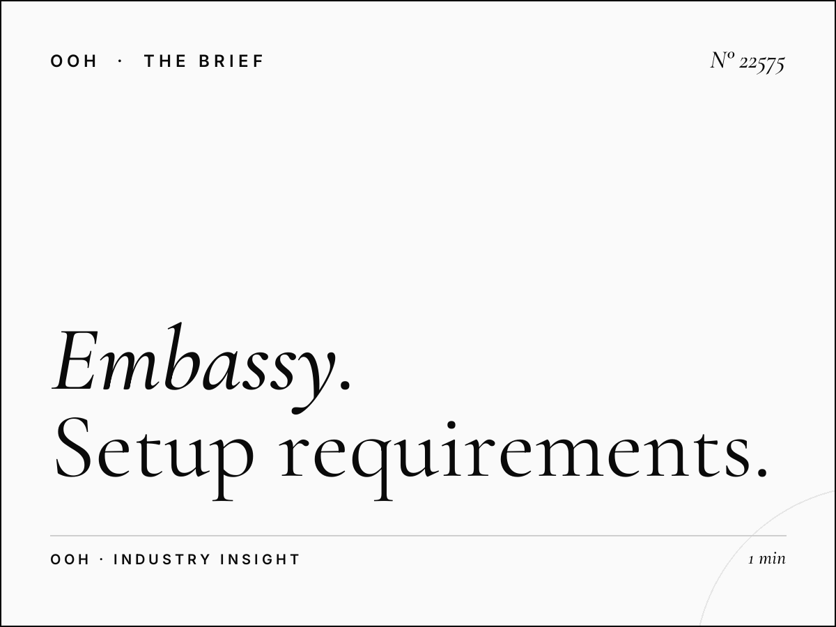 EU Embassy Billboard Installation: Setup Requirements