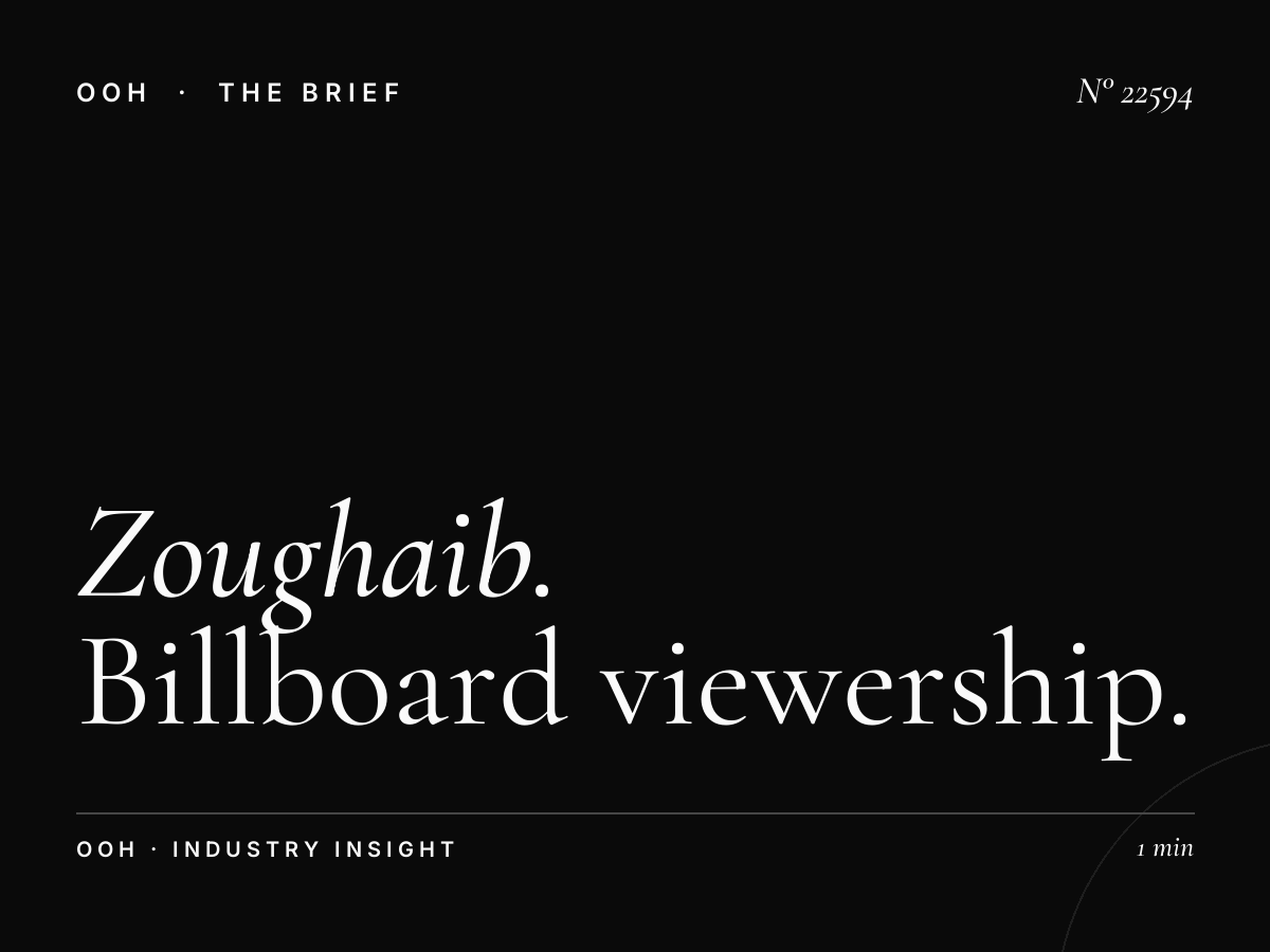 Zoughaib Sons Static Billboard Traffic: Billboard Viewership
