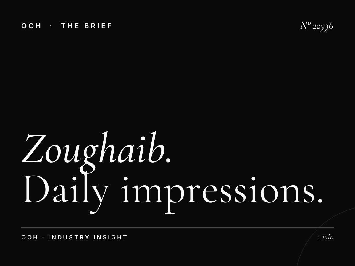 Zoughaib Sons Static Billboard Reach: Daily Impressions
