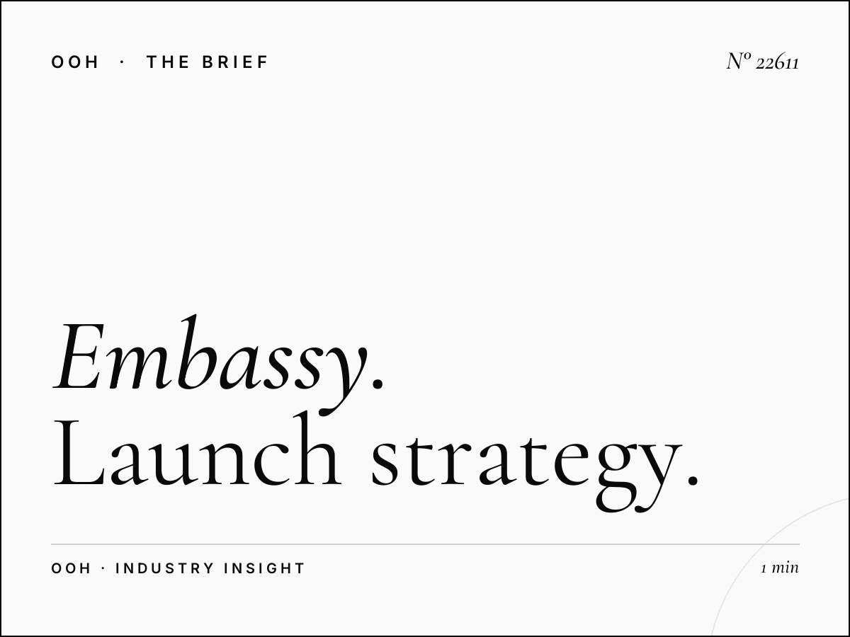 EU Embassy Billboard New Product: Launch Strategy