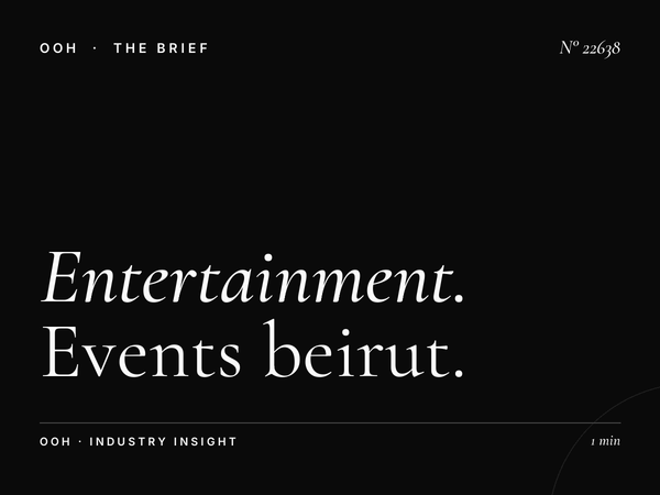 Entertainment Zoughaib Sons: Events Beirut Billboard Advertising That Commands Attention