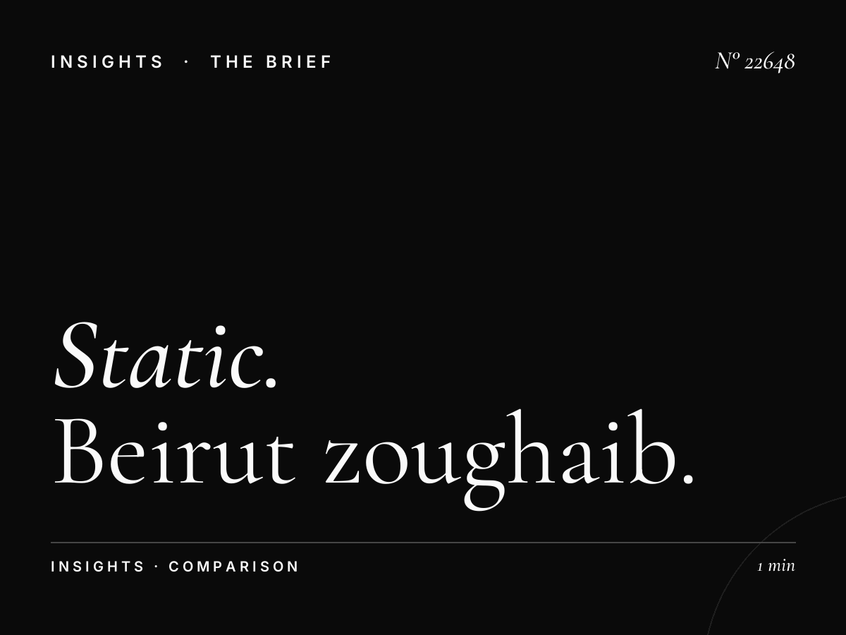 Static vs Digital: Beirut Zoughaib Sons Advantages