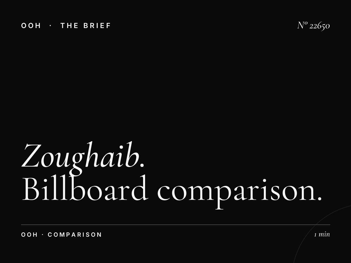 Zoughaib Sons Static vs Digital: Billboard Comparison
