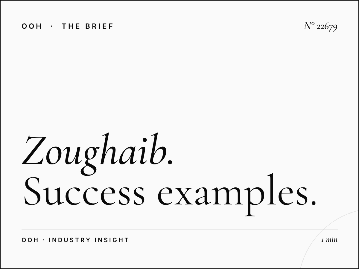 Zoughaib Sons Static Billboard Cases: Success Examples