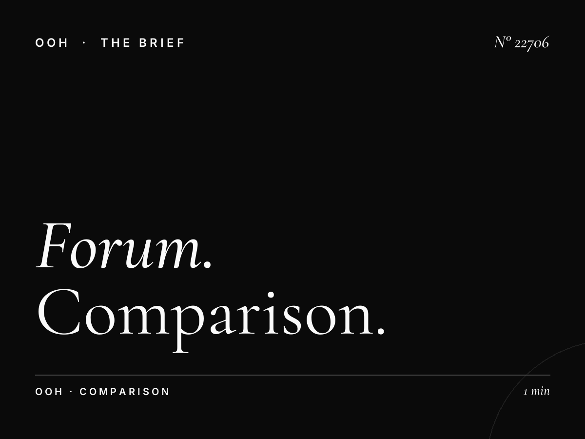 Forum Static Billboard vs Digital: Comparison