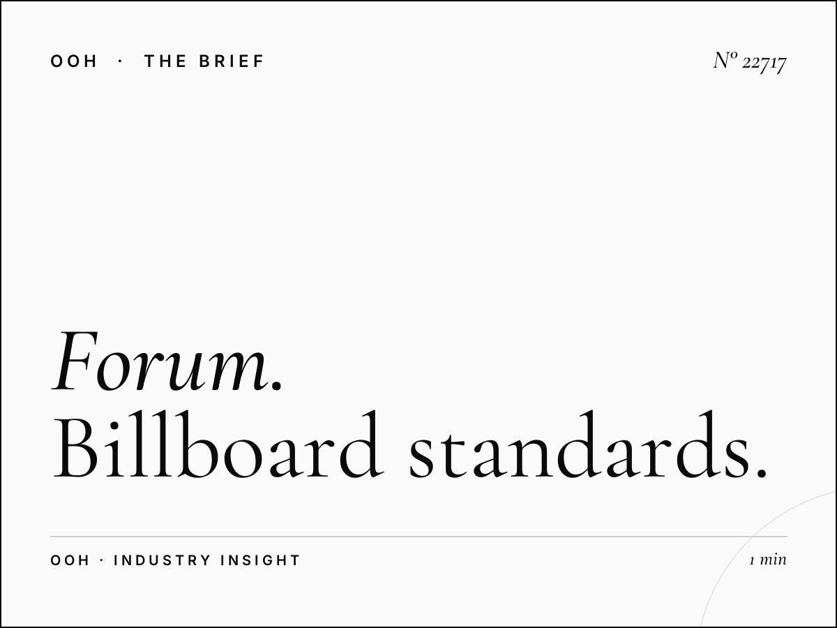Forum Billboard Dimensions: Billboard Standards