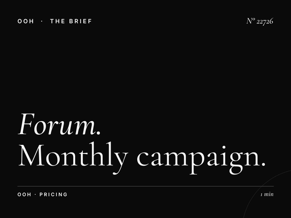 Forum Billboard Rates: Monthly Campaign Pricing Beirut