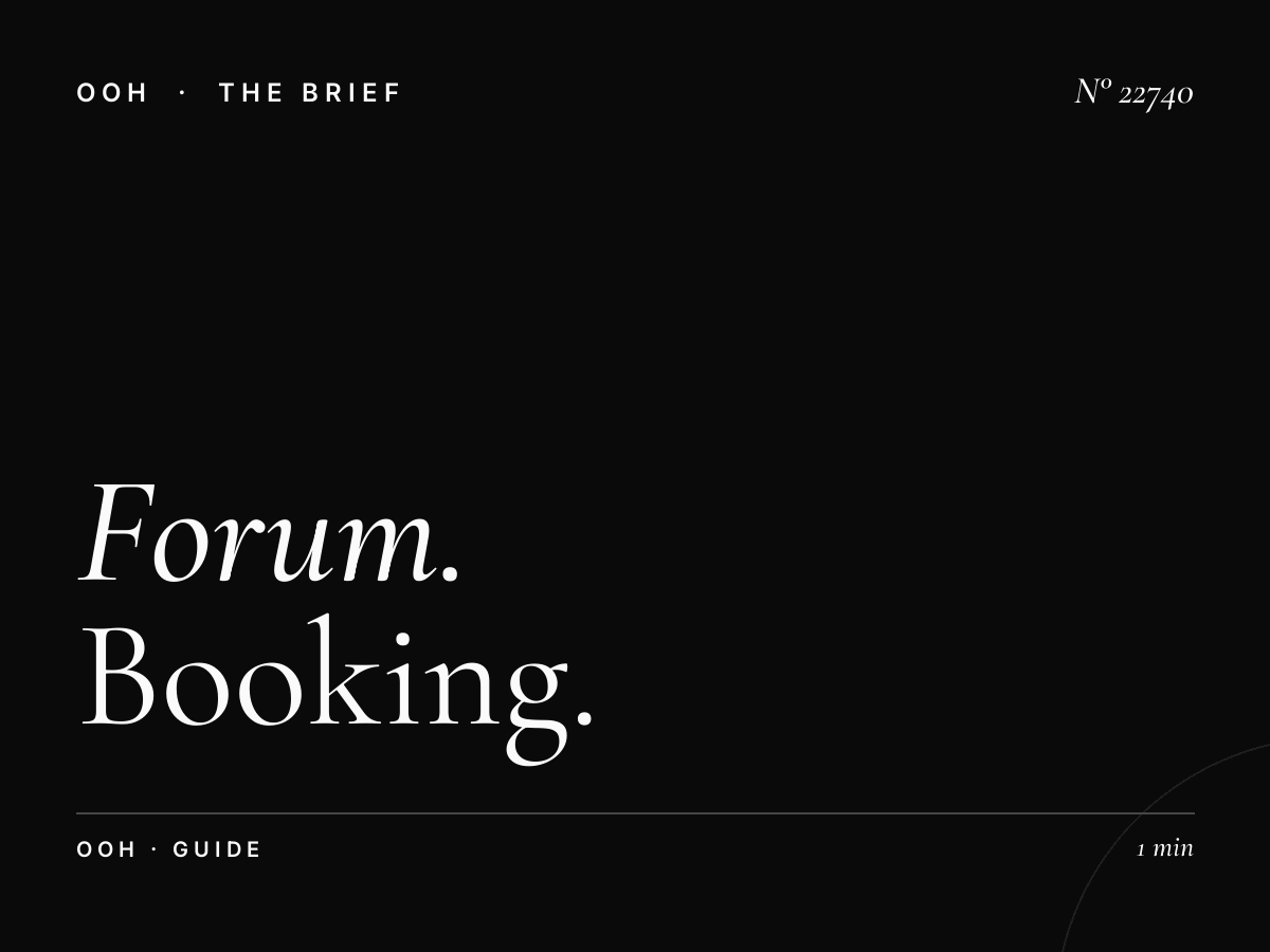 Forum Billboard Reservation: Booking Guide