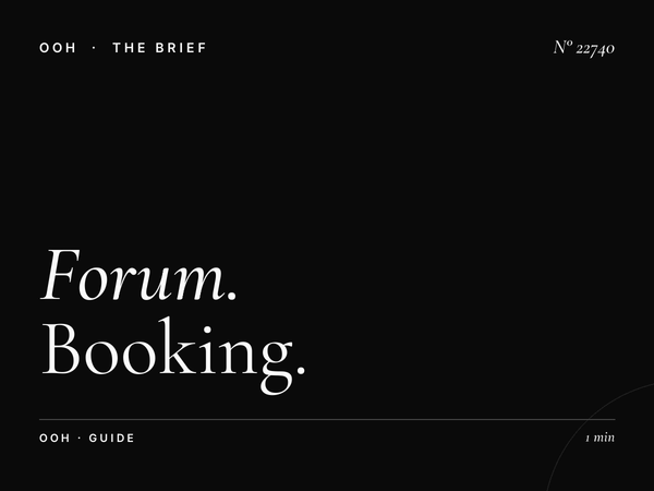 Forum Billboard Reservation: Booking Guide