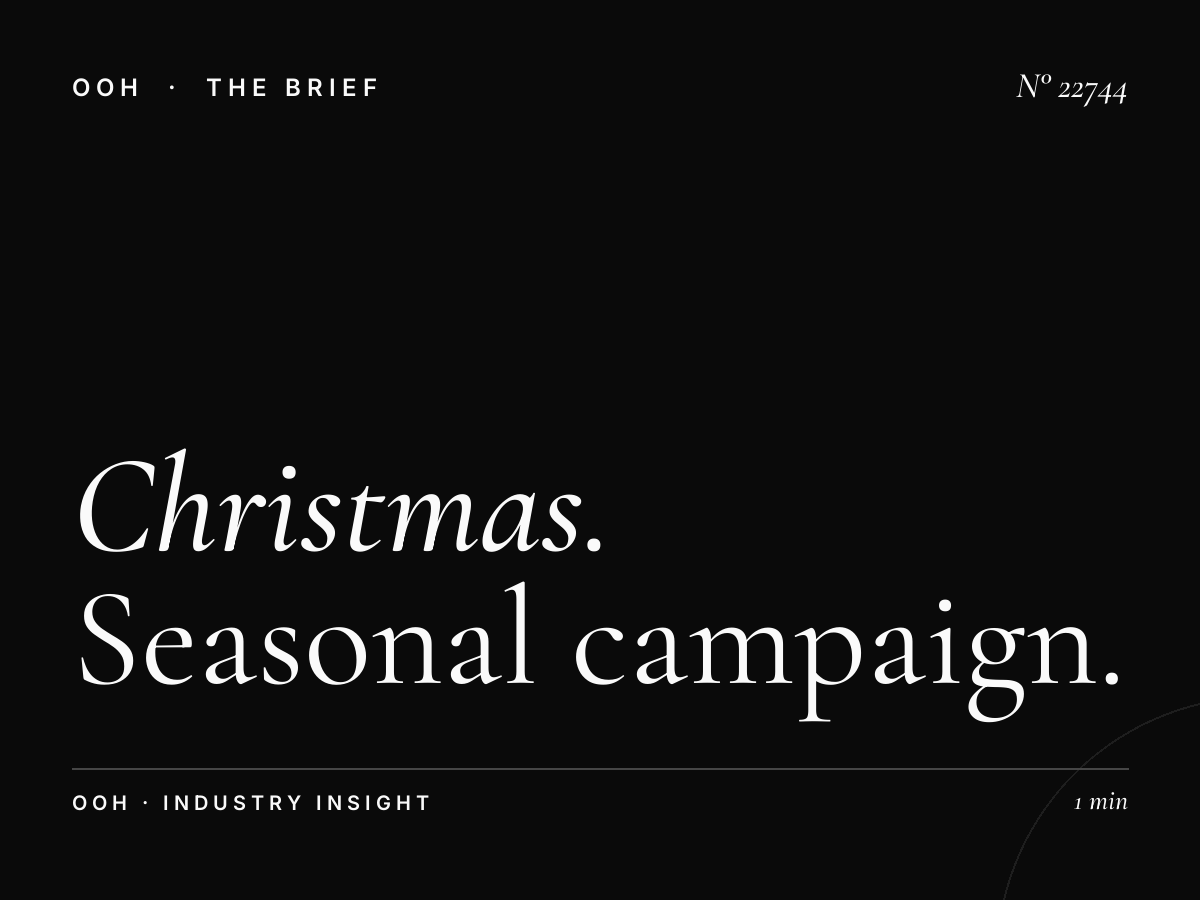 Christmas Forum Billboard Beirut: Seasonal Campaign