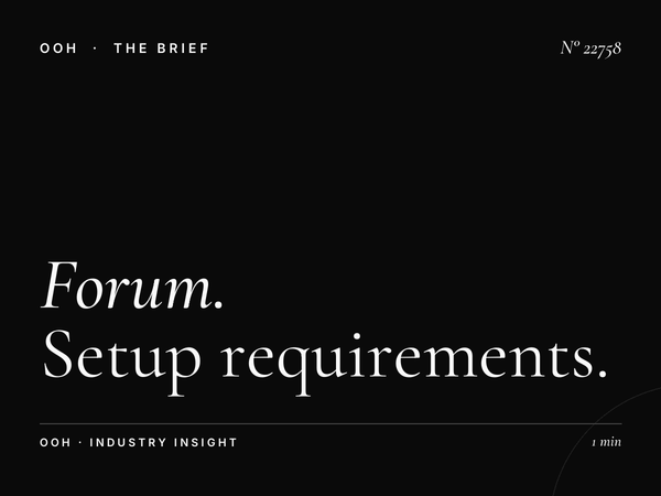 Forum Billboard Installation: Setup Requirements