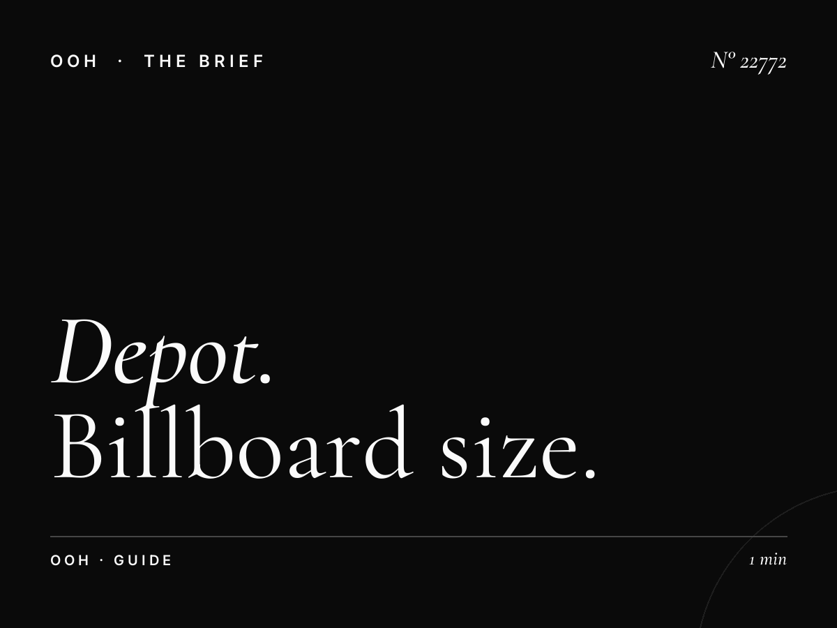 Depot Rim Static Billboard Format: Your Complete Billboard Size Guide