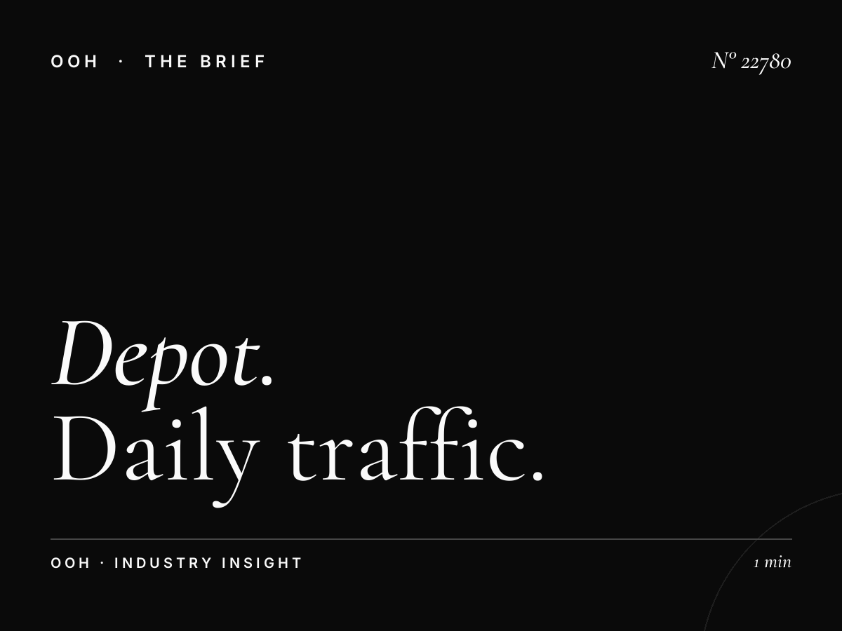 Depot Rim Static Billboard Reach: Daily Traffic Impressions
