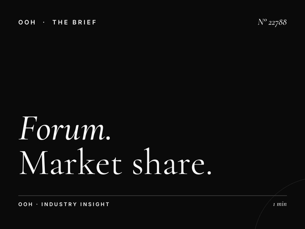 Forum Billboard Competitive: Market Share