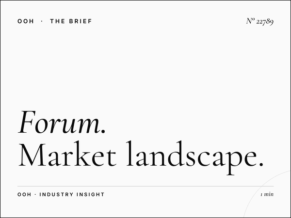 Forum Static Billboard Competition: Market Landscape