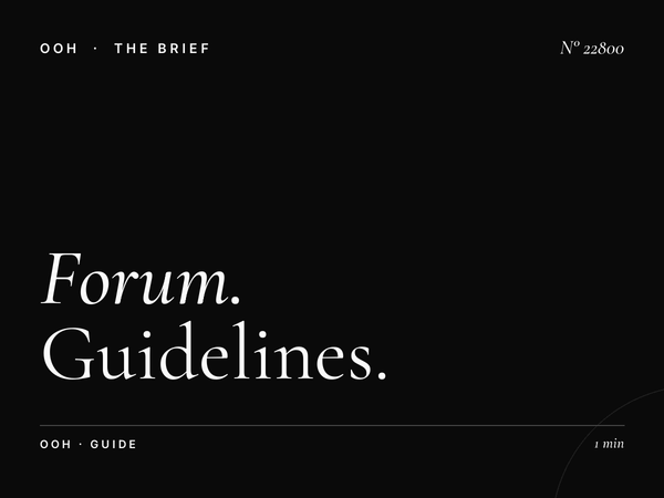 Forum Billboard Message Strategy: Guidelines