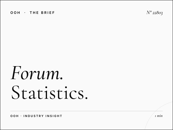 Forum Billboard Commuter Flow: Statistics That Transform Your OOH Strategy