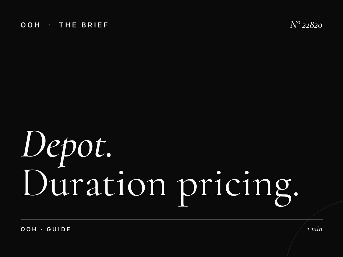 Depot Rim Billboard Monthly Rates: Duration Pricing Guide for Media Buyers
