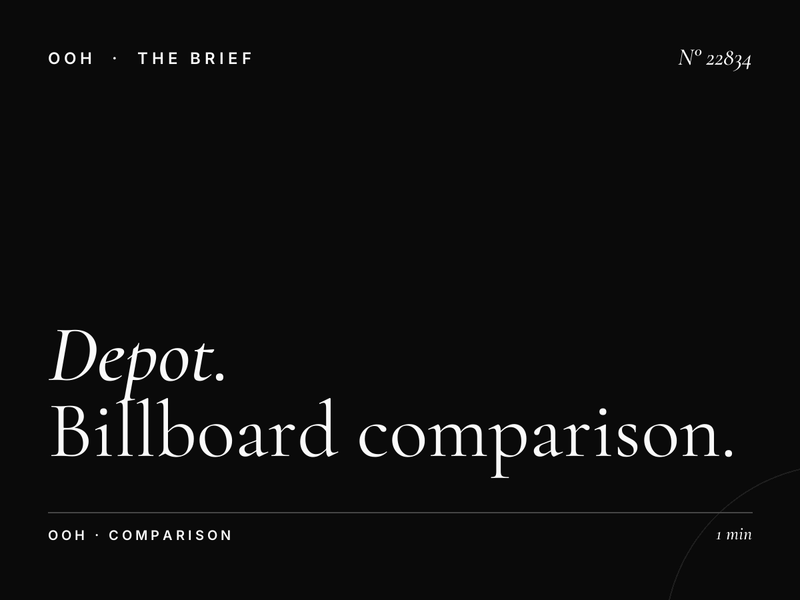 Depot Rim Static vs Digital: Billboard Comparison
