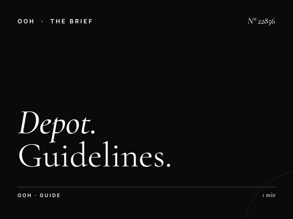 Depot Rim Billboard Message Strategy: Guidelines