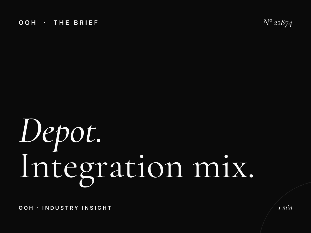 Depot Rim Billboard Marketing: Integration Mix