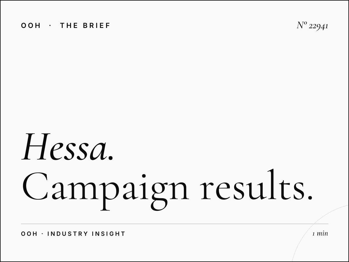 Hessa Road Lamp Posts Effectiveness: Campaign Results