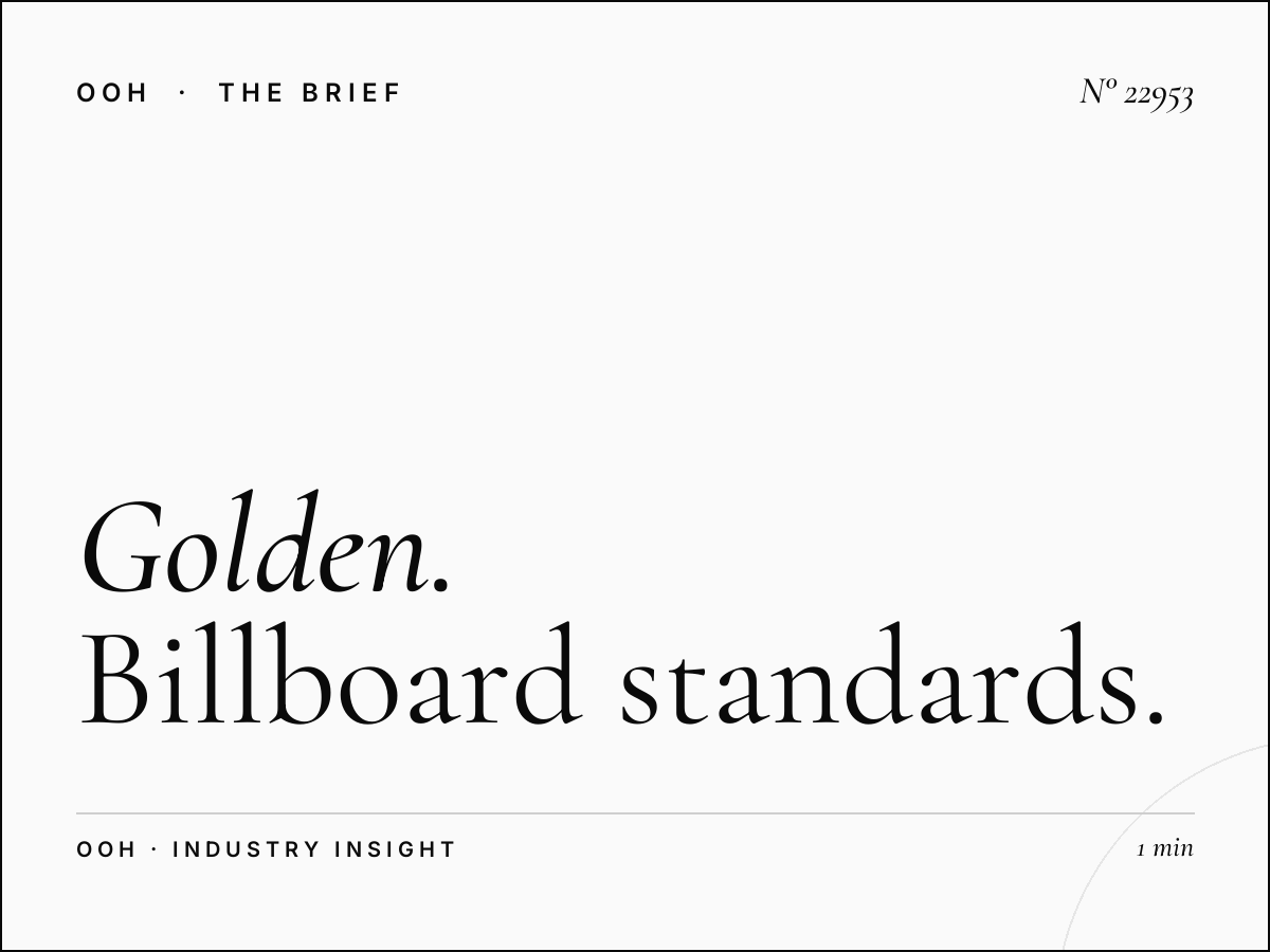 Golden Beach Billboards Dimensions: Billboard Standards