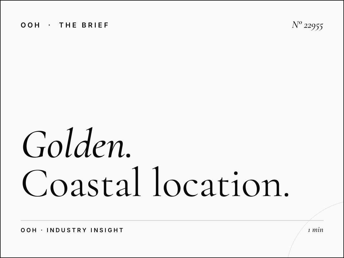 Golden Beach Static Billboards Placement: Coastal Location