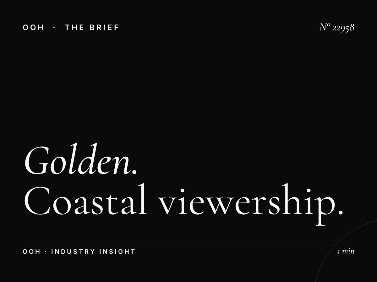 Golden Beach Static Billboards Traffic: Coastal Viewership