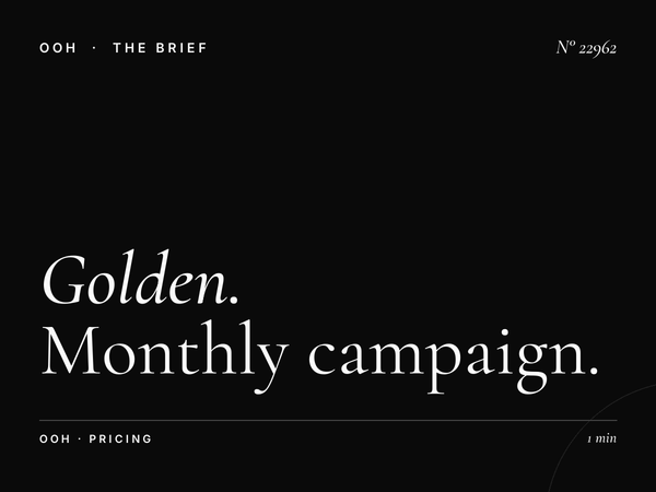 Golden Beach Billboards Rates: Monthly Campaign Pricing Beirut