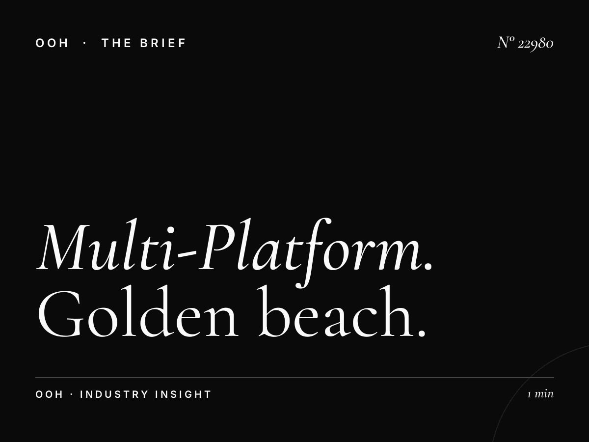 Multi-Platform Beirut: Golden Beach Billboards Campaign