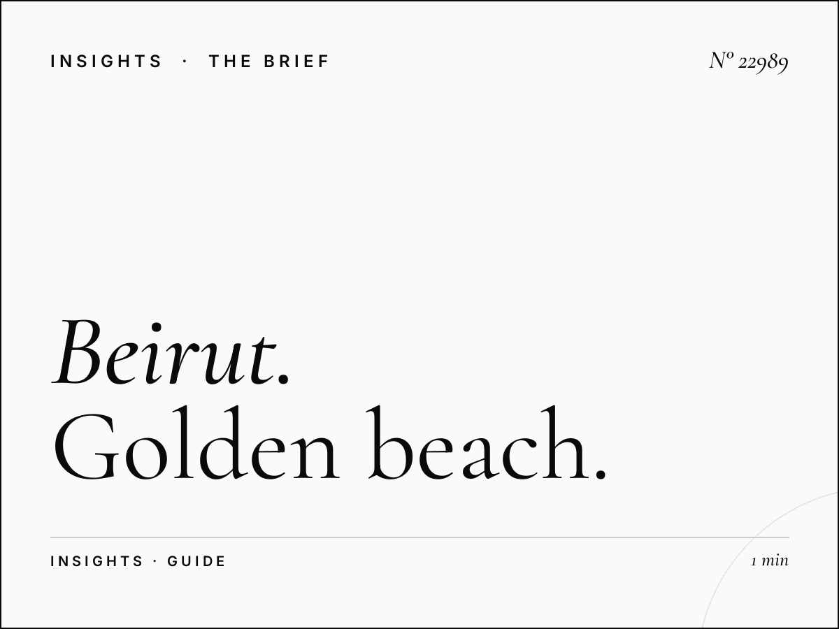 Beirut Coastal Regulations: Golden Beach Permit - A Strategic Guide for Media Buyers and Advertisers