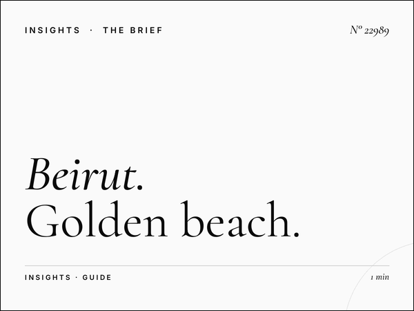 Beirut Coastal Regulations: Golden Beach Permit - A Strategic Guide for Media Buyers and Advertisers