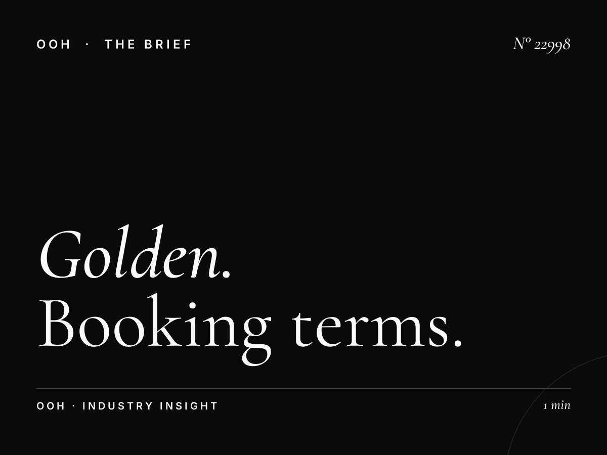 Golden Beach Static Billboards Contracts: Booking Terms