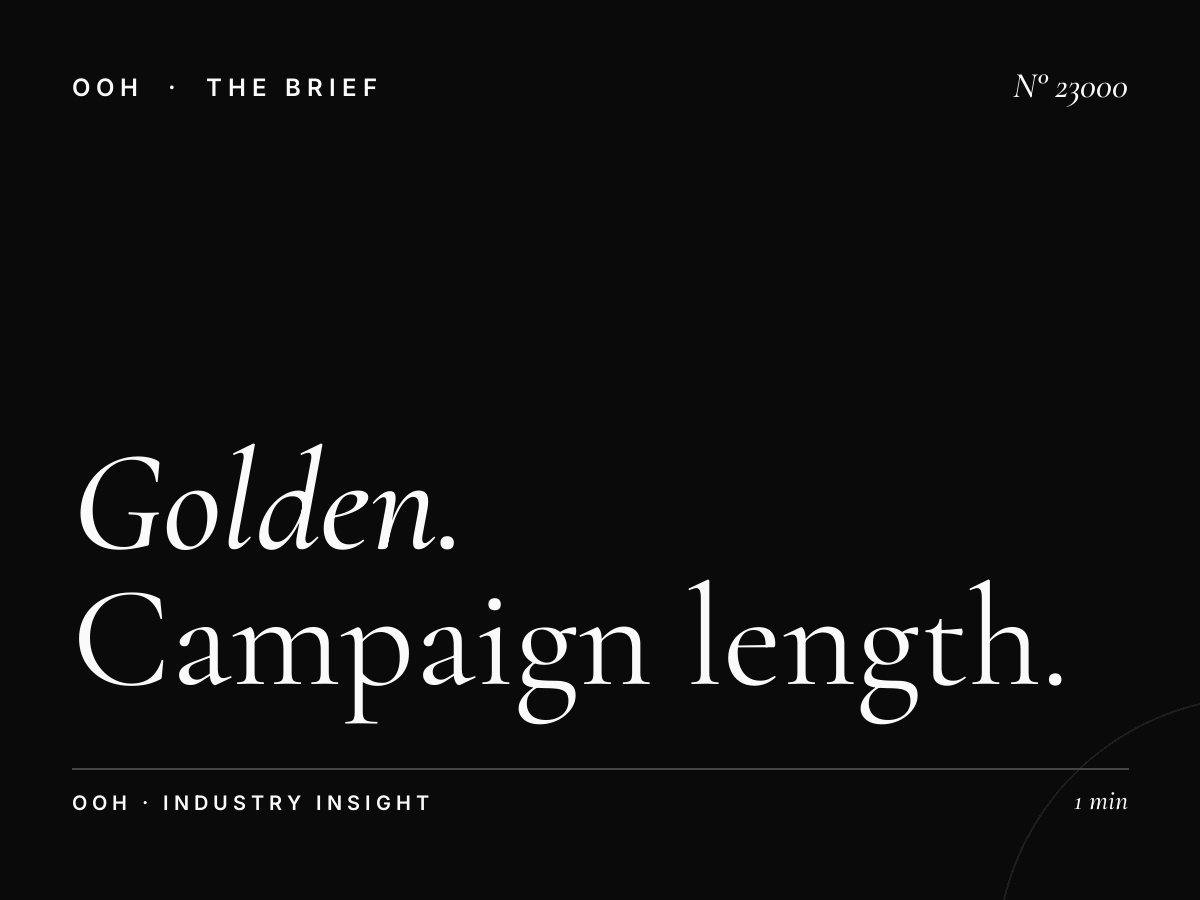 Golden Beach Static Billboards Duration: Campaign Length