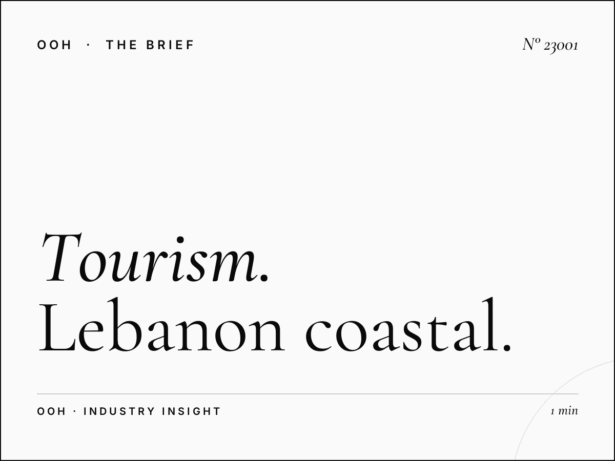 Tourism Golden Beach Billboards: Lebanon Coastal Tourism