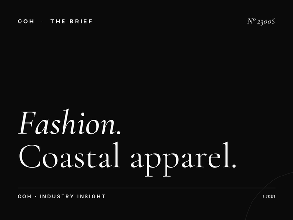 Fashion Brands Golden Beach Billboards: Coastal Apparel