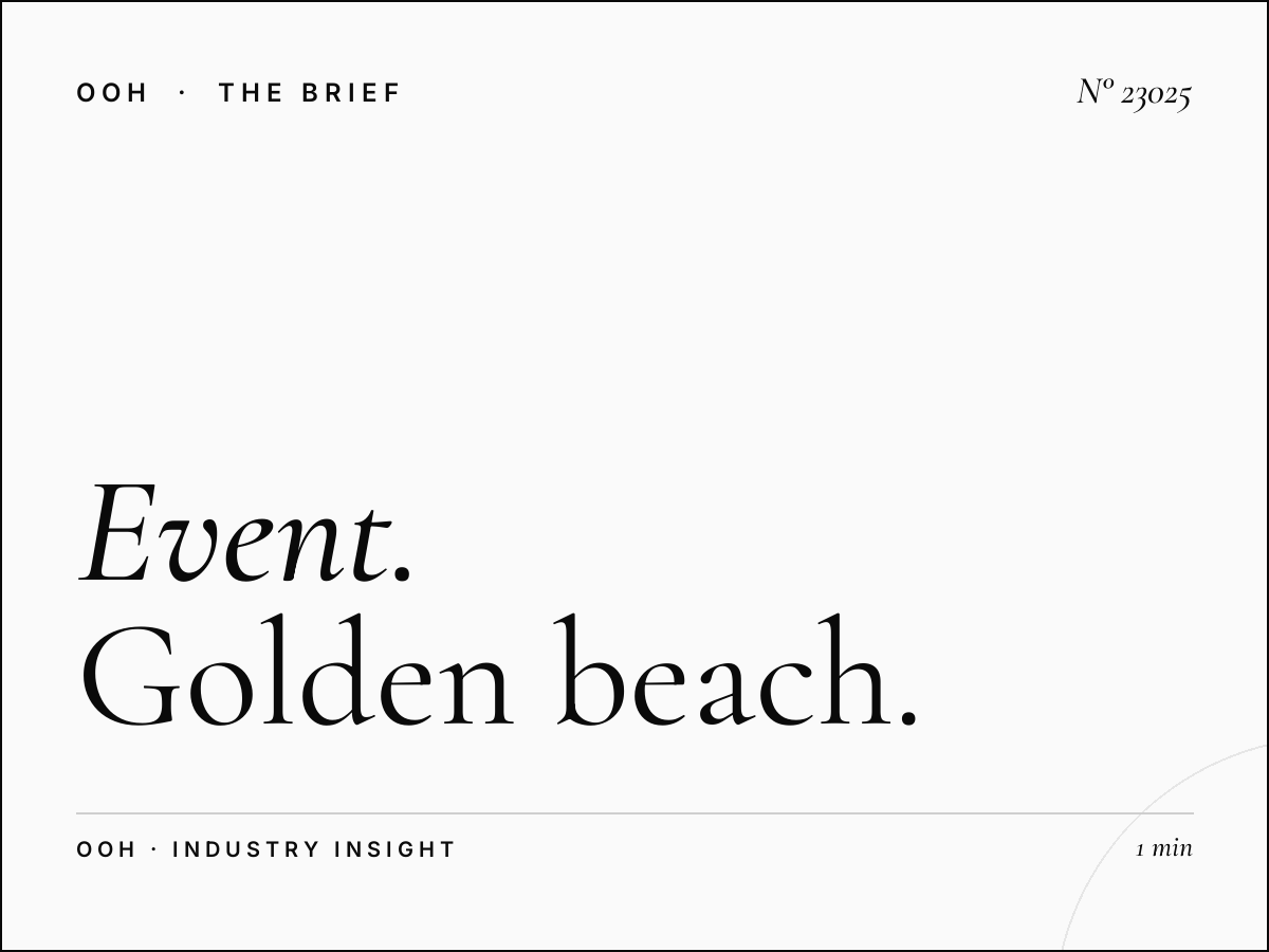 Event Advertising Beirut: Golden Beach Billboards Promo