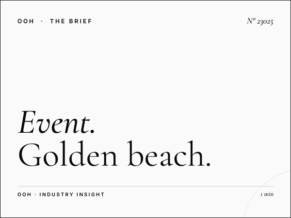 Event Advertising Beirut: Golden Beach Billboards Promo