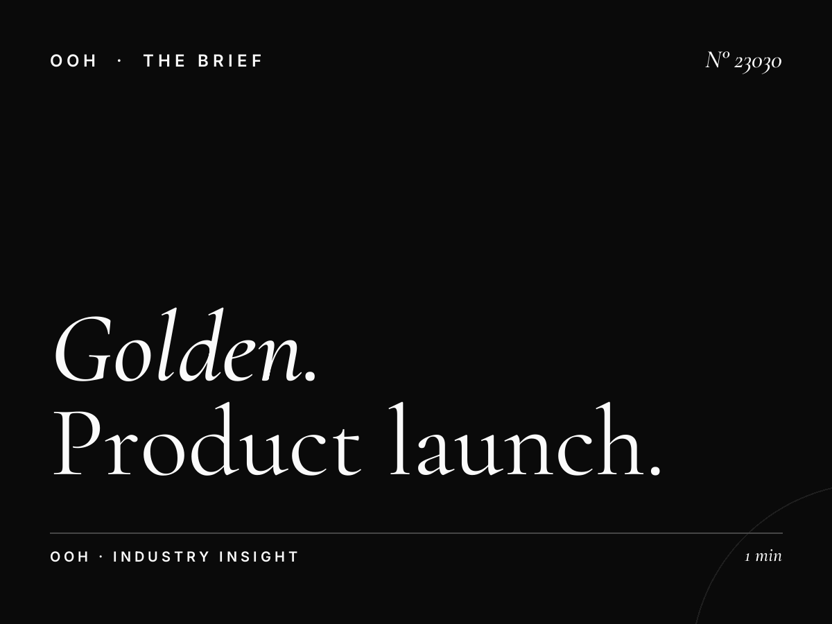 Golden Beach Static Billboards Launch: Product Launch