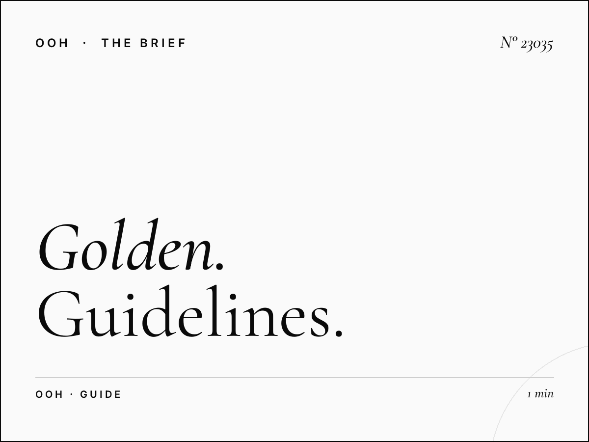 Golden Beach Billboards Message Strategy: Guidelines