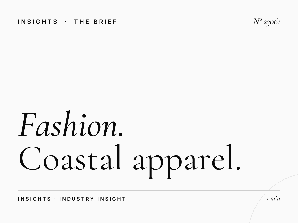 Fashion Brands Golden Beach Static: Coastal Apparel