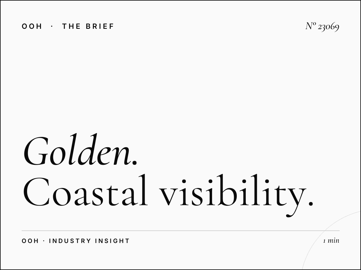 Golden Beach Static Billboard Impact: Coastal Visibility