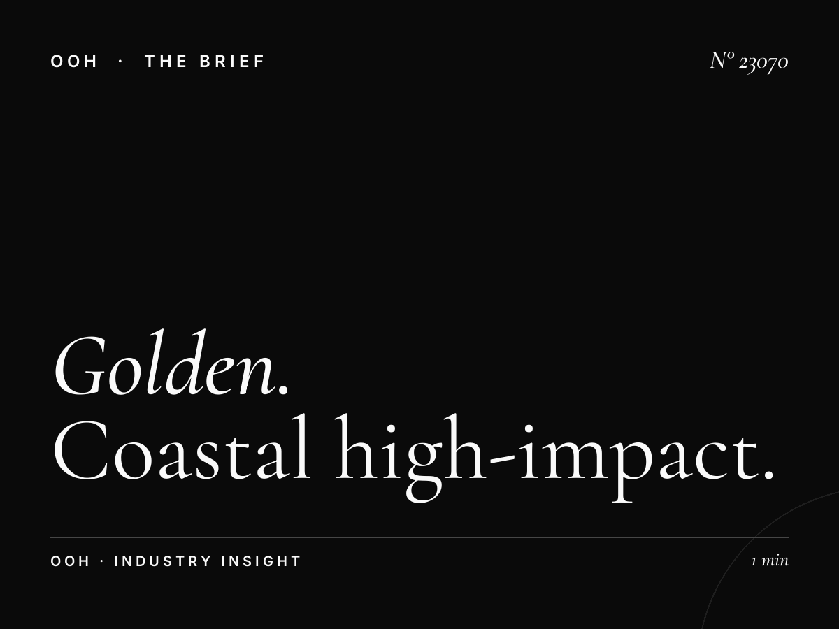 Golden Beach Static Billboard Visibility: Coastal High-Impact